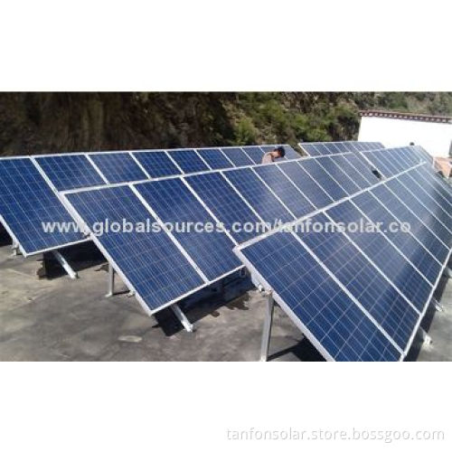 5kW solar panel system with 200W mono panel, PV combiner, hybrid inverter,lead battery,bracket,cableNew